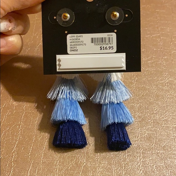 Lane Bryant Blue Earrings (Costume Jewelry) - Picture 3 of 3